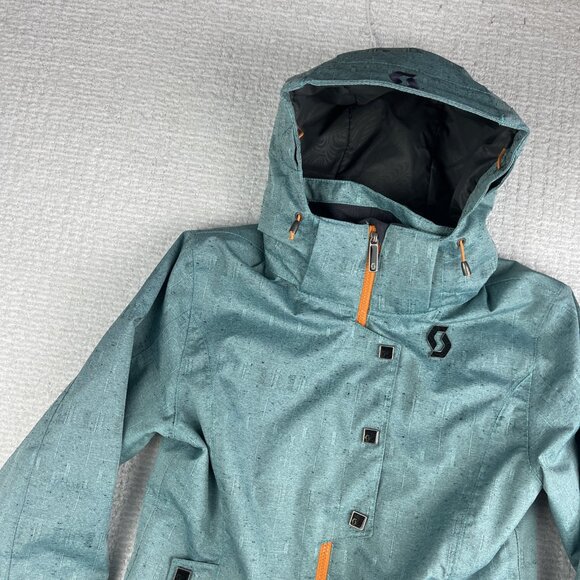 Scott Outerwear Ski Jacket Women's US 2 Blue Zip Up Hooded Snowboard - Picture 3 of 16
